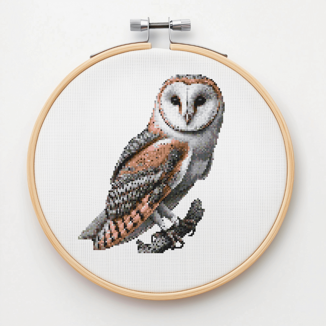 Barn Owl Cross Stitch Pattern