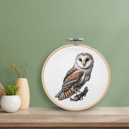 Barn Owl Cross Stitch Pattern