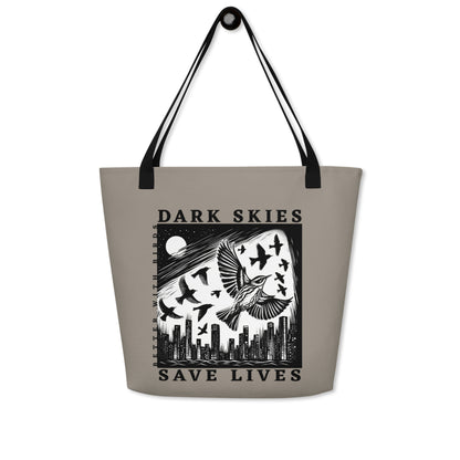 Dark Skies Save Lives Tote Bag with Pocket