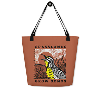 Grasslands Grow Songs Tote with Pocket