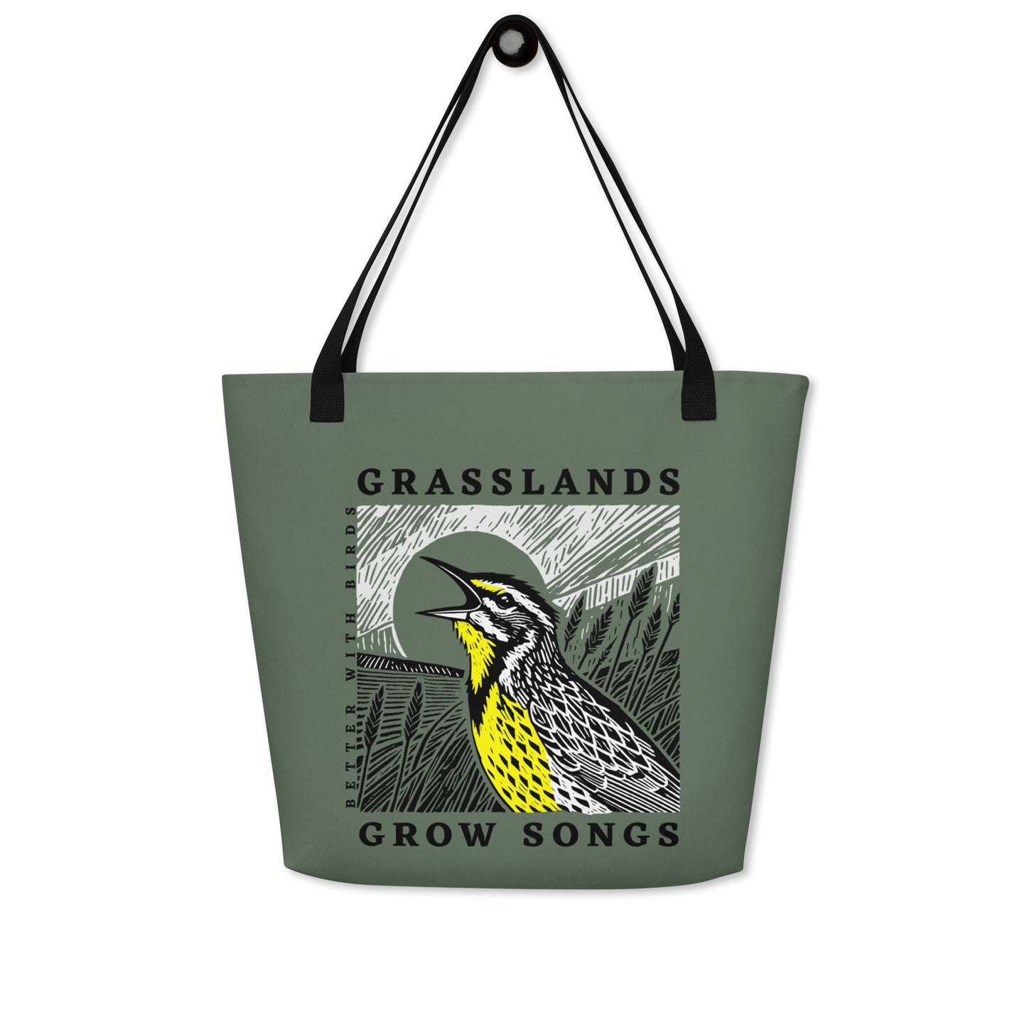 Grasslands Grow Songs Tote with Pocket