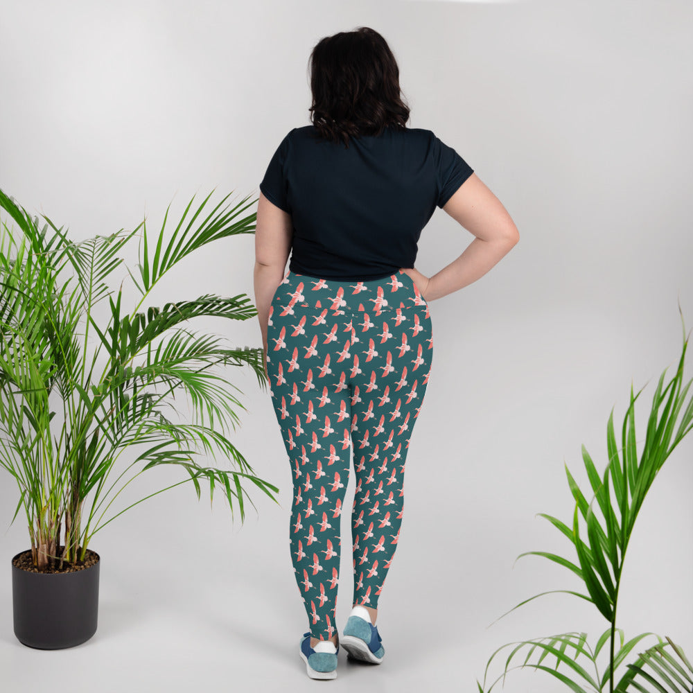 American Avocet Plus Size Yoga Leggings