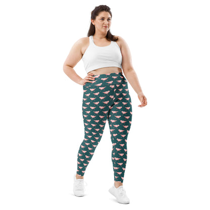 Piping Plover Plus Size Yoga Leggings