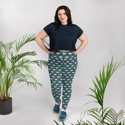 Piping Plover Plus Size Yoga Leggings