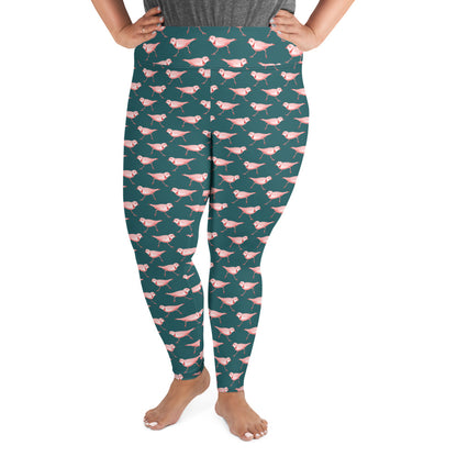 Piping Plover Plus Size Yoga Leggings