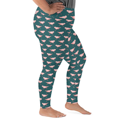 Piping Plover Plus Size Yoga Leggings