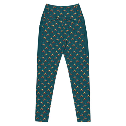 Peregrine Falcon Leggings with Pockets