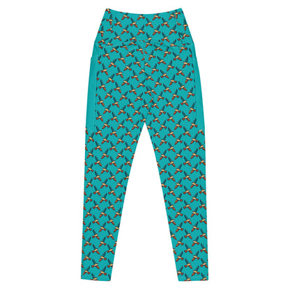 Peregrine Falcon Leggings with pockets