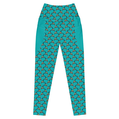 Peregrine Falcon Leggings with pockets