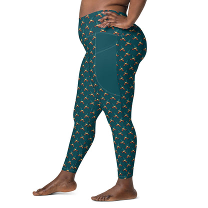 Peregrine Falcon Leggings with Pockets