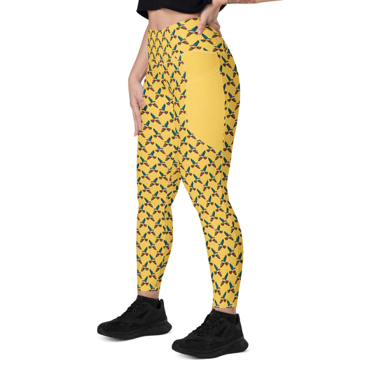 Peregrine Falcon Leggings with pockets