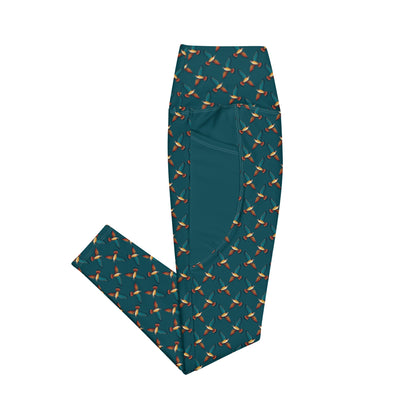 Peregrine Falcon Leggings with Pockets