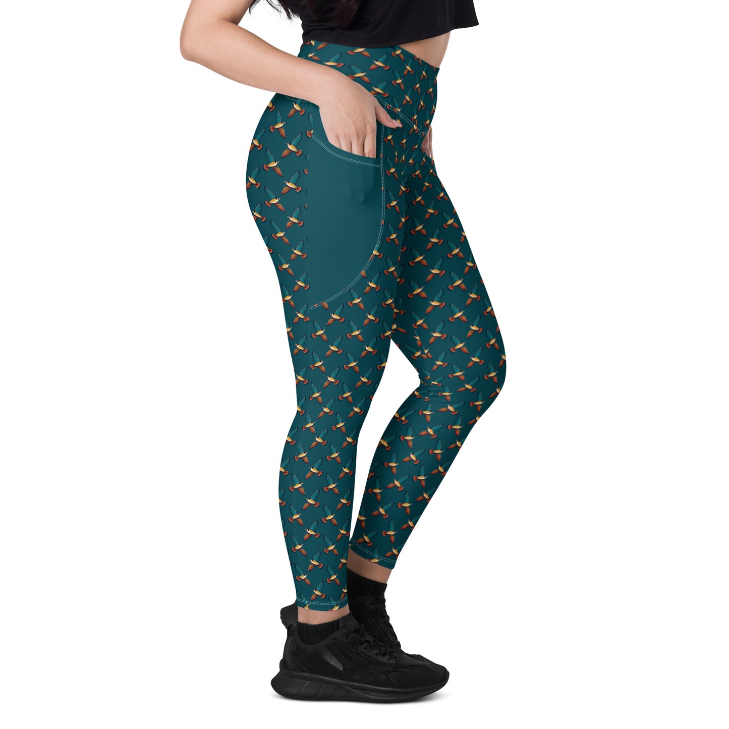 Peregrine Falcon Leggings with Pockets