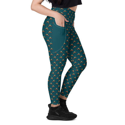 Peregrine Falcon Leggings with Pockets