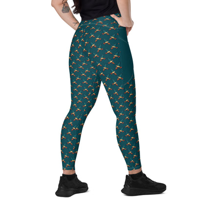 Peregrine Falcon Leggings with Pockets