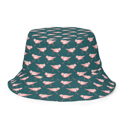 Reversible Bucket Hat - American Avocet and Piping Plover