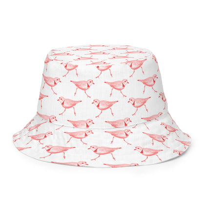 Reversible Bucket Hat - American Avocet and Piping Plover