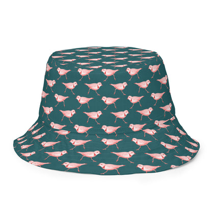 Reversible Bucket Hat - American Avocet and Piping Plover