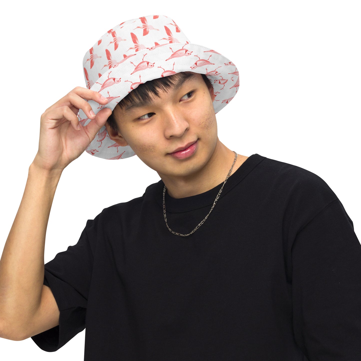 Reversible Bucket Hat - American Avocet and Piping Plover