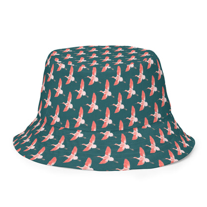 Reversible Bucket Hat - American Avocet and Piping Plover