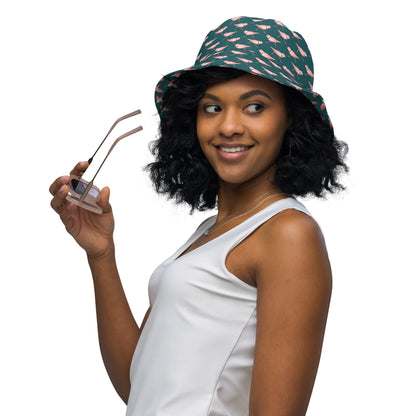 Reversible Bucket Hat - American Avocet and Piping Plover