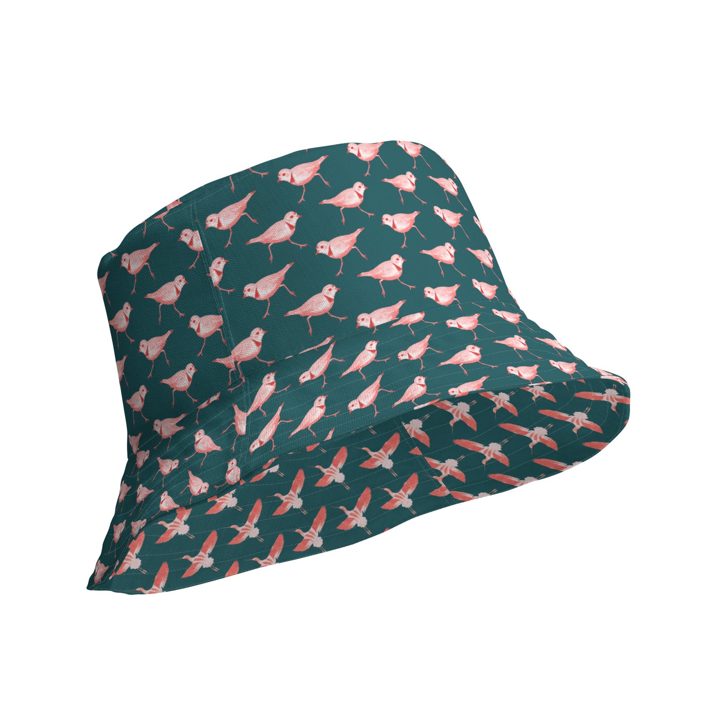 Reversible Bucket Hat - American Avocet and Piping Plover