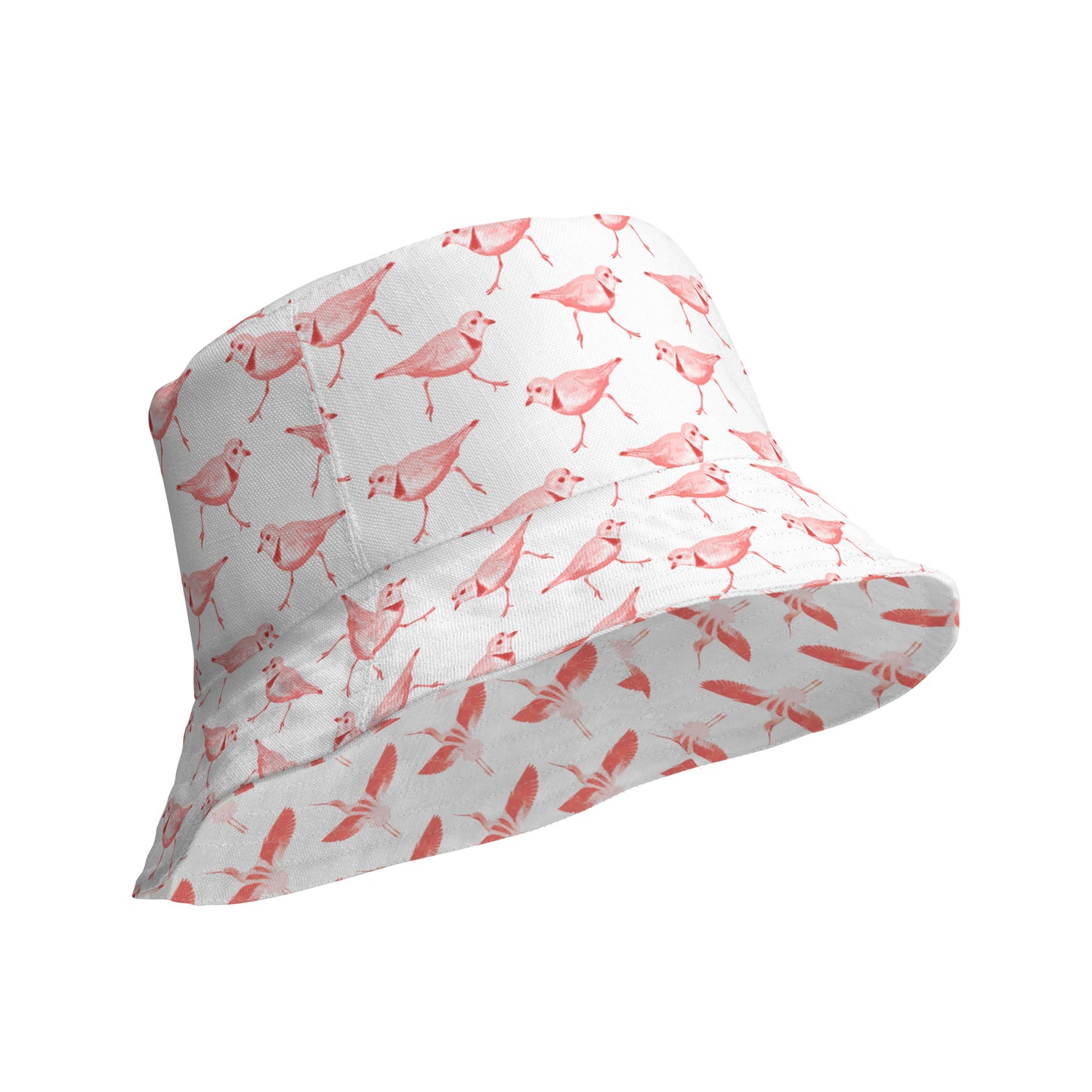 Reversible Bucket Hat - American Avocet and Piping Plover