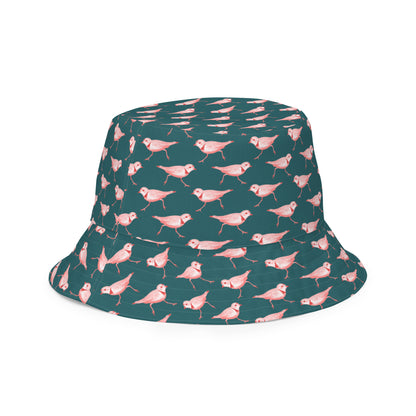 Reversible Bucket Hat - American Avocet and Piping Plover