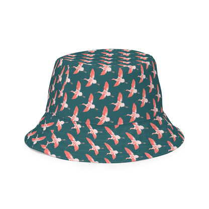 Reversible Bucket Hat - American Avocet and Piping Plover