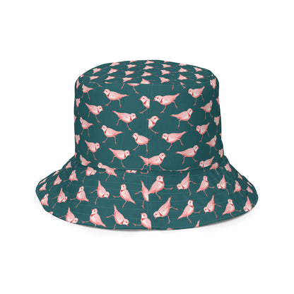 Reversible Bucket Hat - American Avocet and Piping Plover