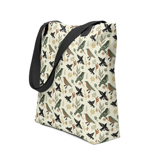 Vintage Birds Tote Bag