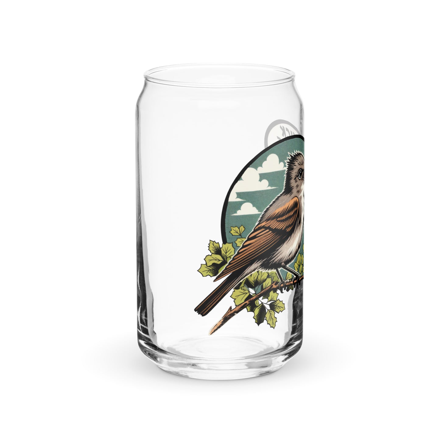 Olive-Sided Flycatcher Song Can-Shaped Glass
