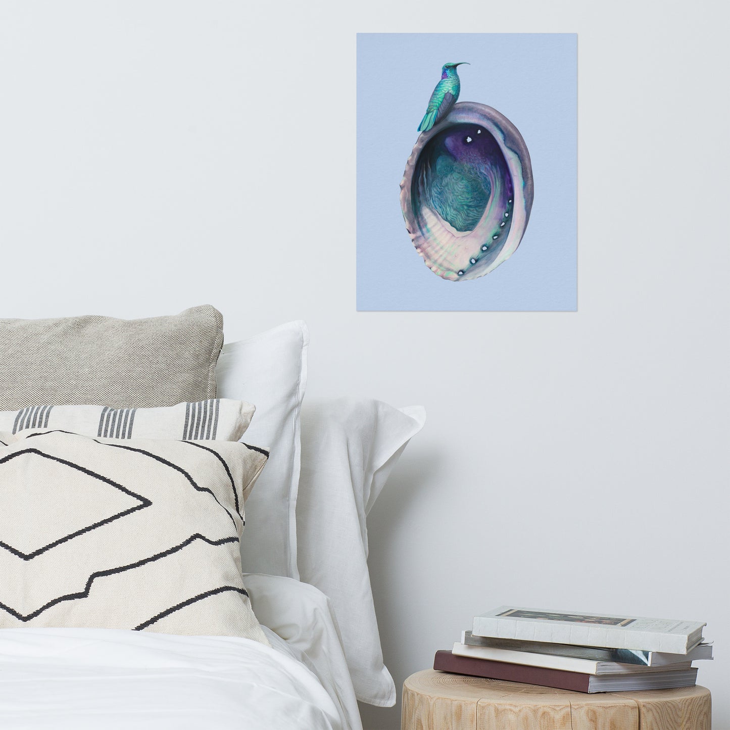 Hummingbird & Abalone Matte Poster