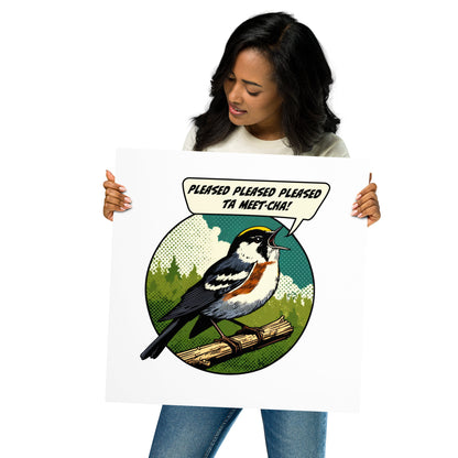 Chestnut-Sided Warbler Matte Poster