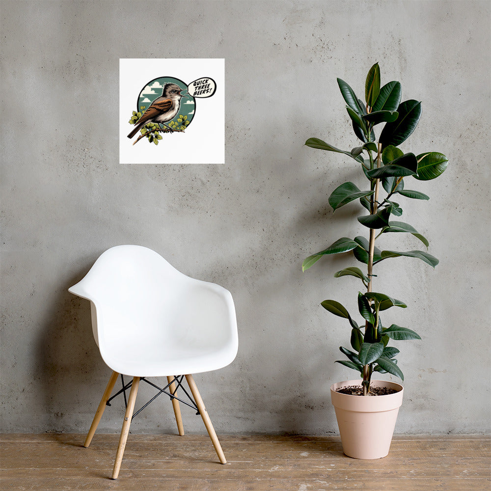 Olive-Sided Flycatcher Matte Poster