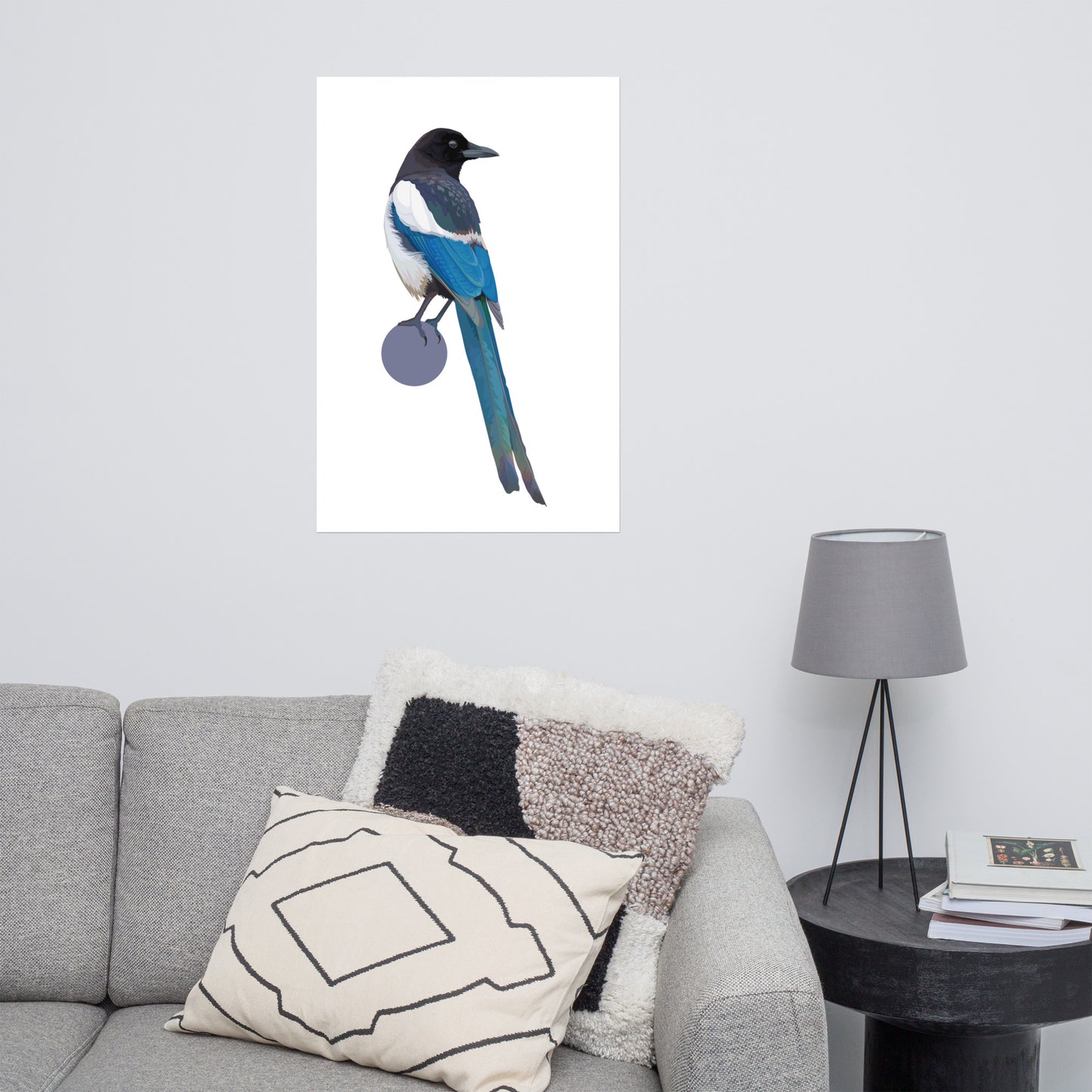 Black-Billed Magpie Matte Poster