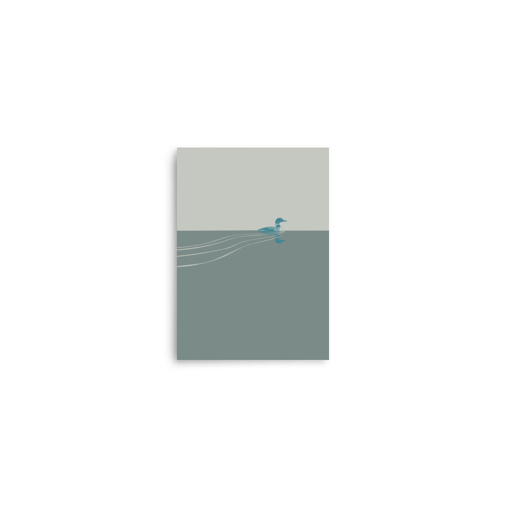 Modern Minimalist Loon Poster