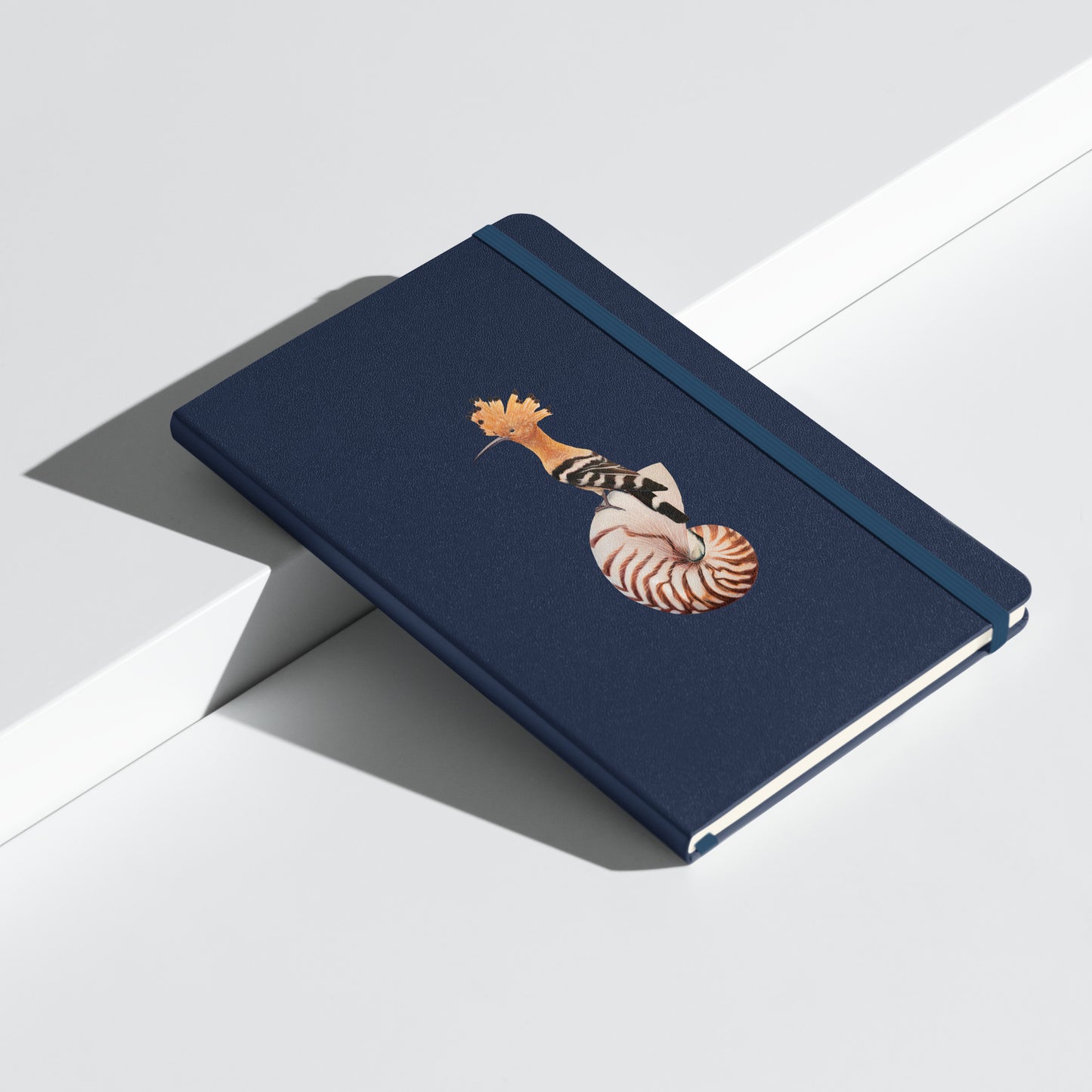 Hoopoe & Nautilus Hardcover Notebook