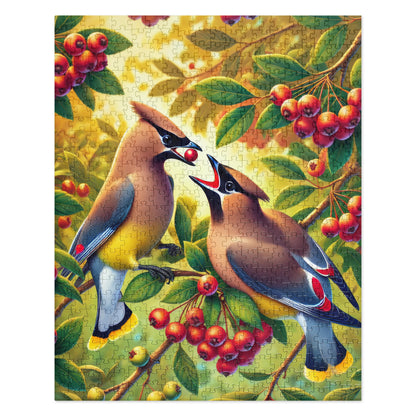 Cedar Waxwings Jigsaw puzzle