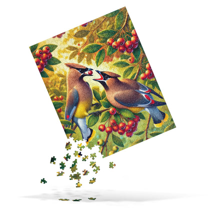 Cedar Waxwings Jigsaw puzzle