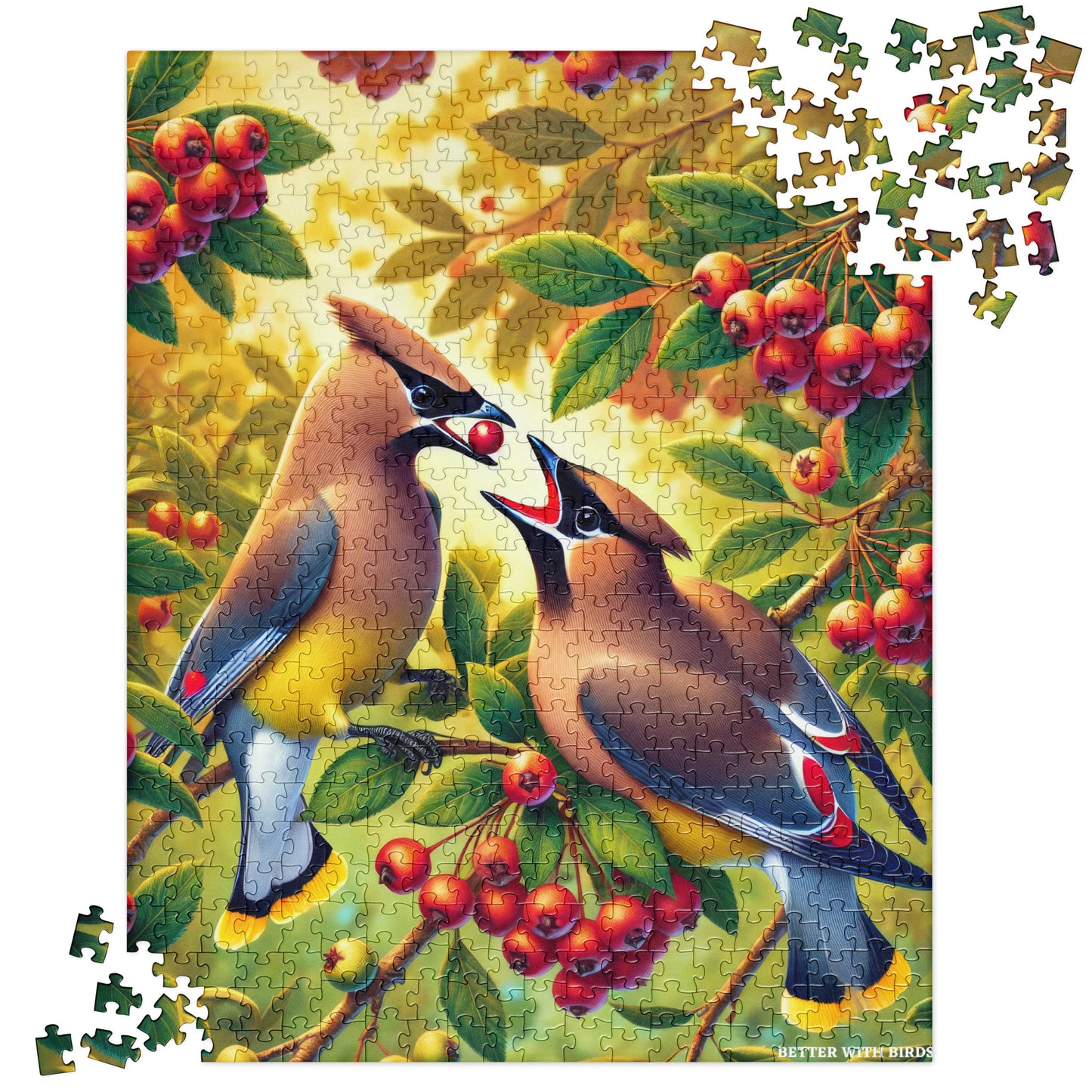 Cedar Waxwings Jigsaw puzzle