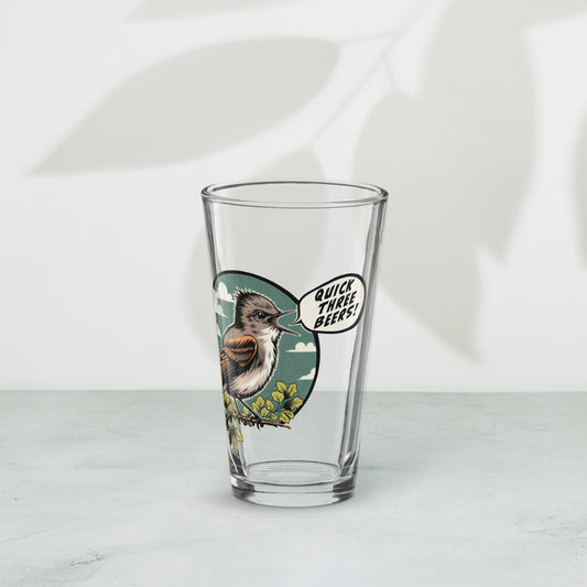 Olive-Sided Flycatcher Song Pint Glass