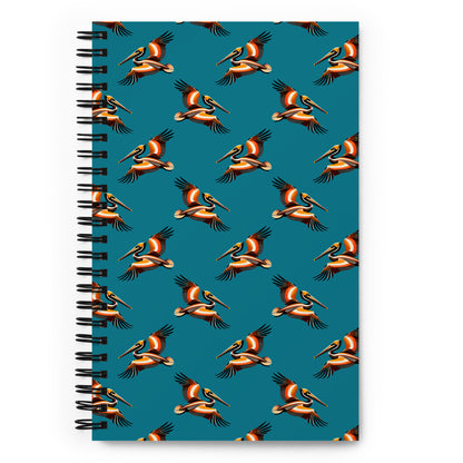 Brown Pelican Spiral Notebook