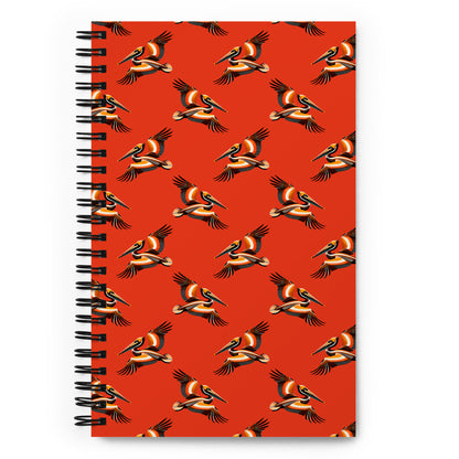 Brown Pelican Spiral Notebook