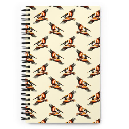 Brown Pelican Spiral Notebook