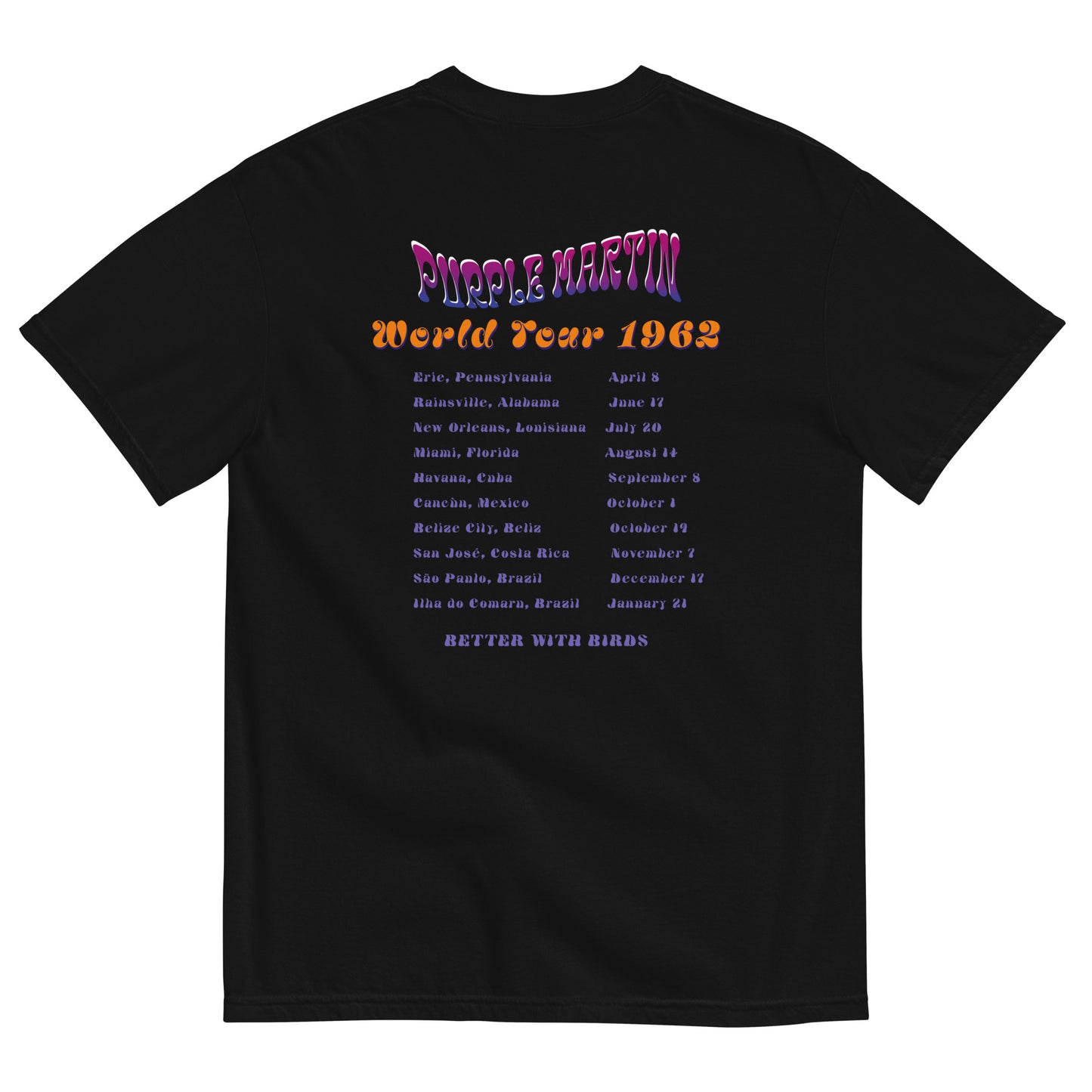 Purple Martins Regular Cotton T-shirt