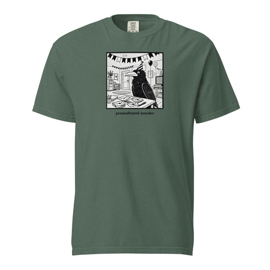 "Premeditated Murder" Crow Regular Cotton T-Shirt