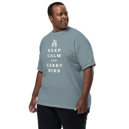 Keep Calm and Carry Bins Unisex Regular Cotton T-shirt