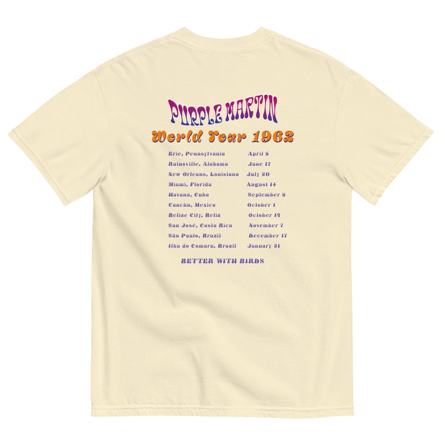 Purple Martins Regular Cotton T-shirt