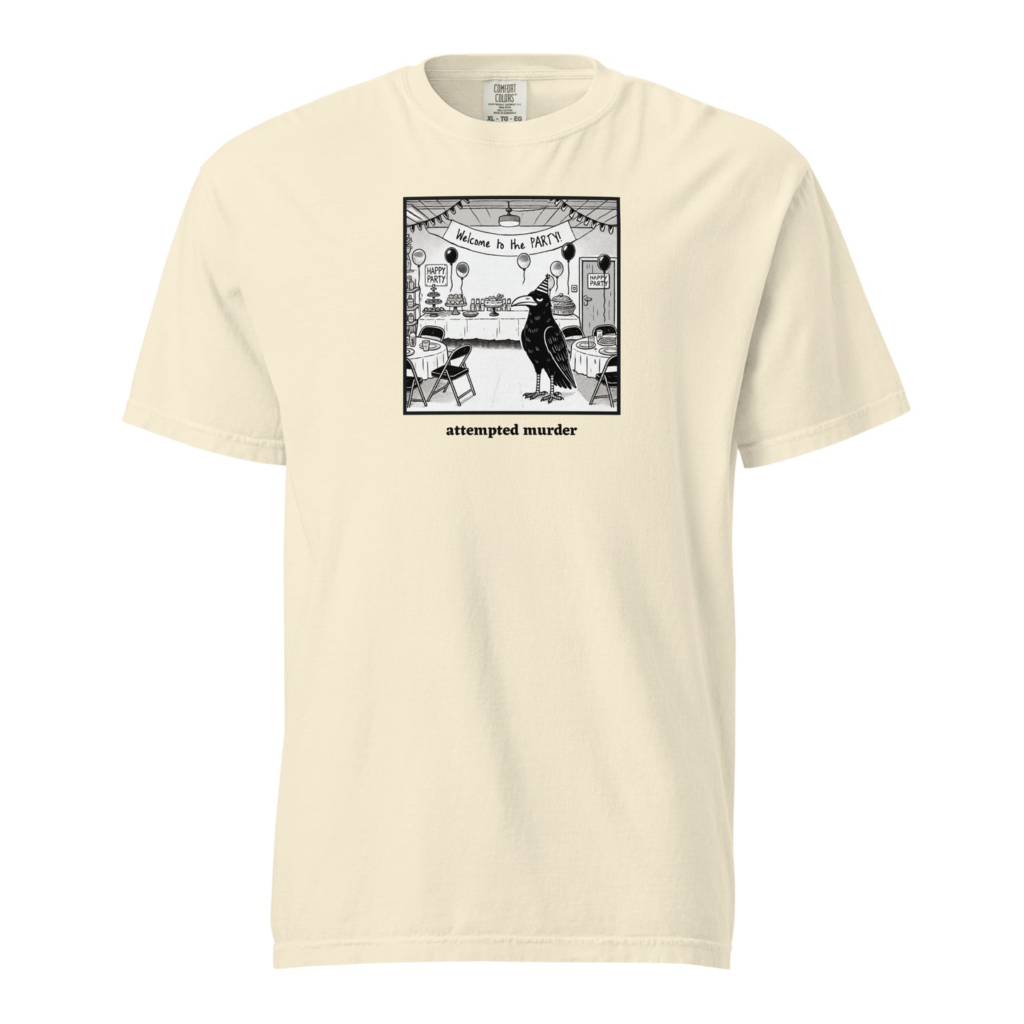 "Attempted Murder" Crow Regular Cotton T-Shirt